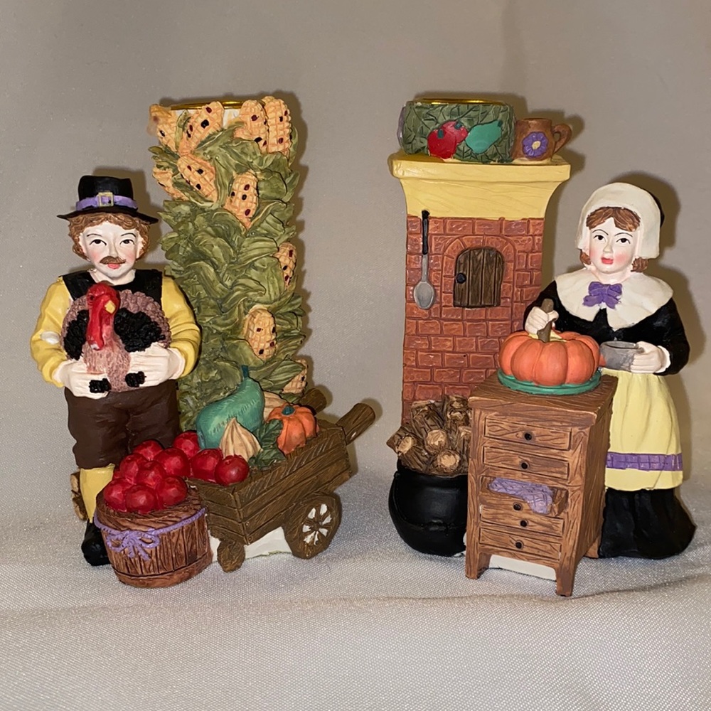 VTG Pilgrim Candle Holders